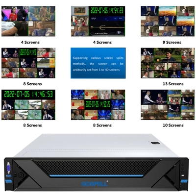 ΚΙΝΑ 240VAC ψηφιακό όργανο ελέγχου συστημάτων παρακολούθησης HDMI Multiviewer TV προμηθευτής