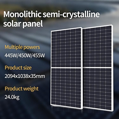 ΚΙΝΑ Σύστημα αποθήκευσης ηλιακής ενέργειας 330W - 460W Μονάδα φωτοβολταϊκού μονοκρυσταλλικού πυριτίου μισής κυψέλης προμηθευτής